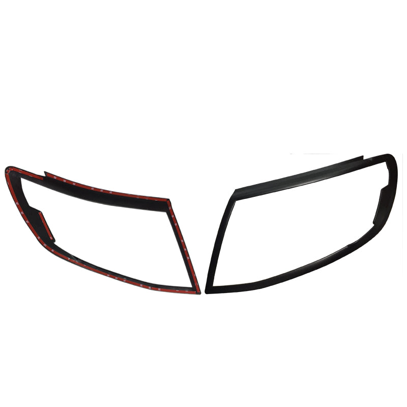 Matt Black Head Light Trim Cover To Suit Ford Ranger PX1