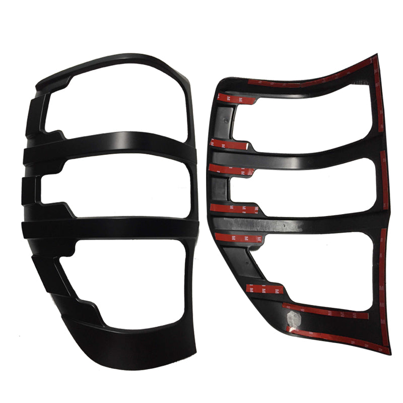 To Suit Ford Ranger Px2 Px3 2015-2022 Black Tail Light Trim Covers Set