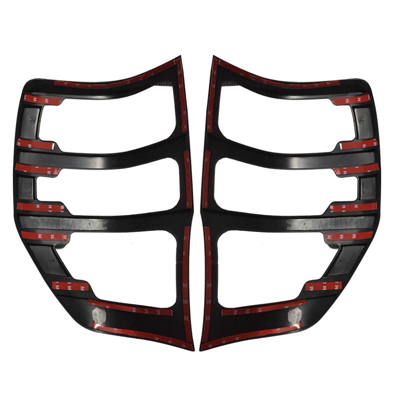 To Suit Ford Ranger Px2 Px3 2015-2022 Black Tail Light Trim Covers Set