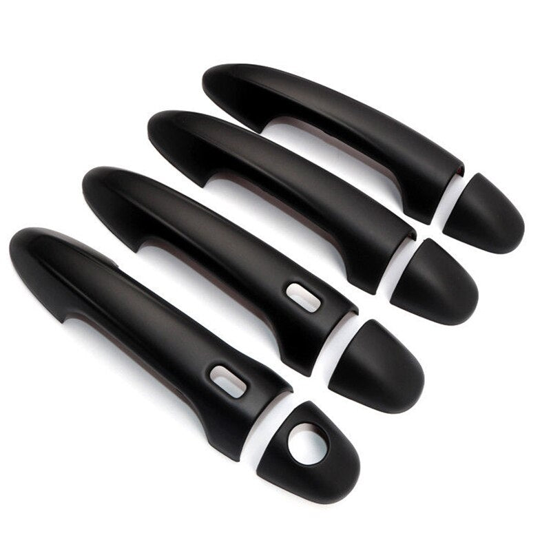 Matt Black Door Handle Cover Protector Suitable For Toyota Hilux N80 2015-2018