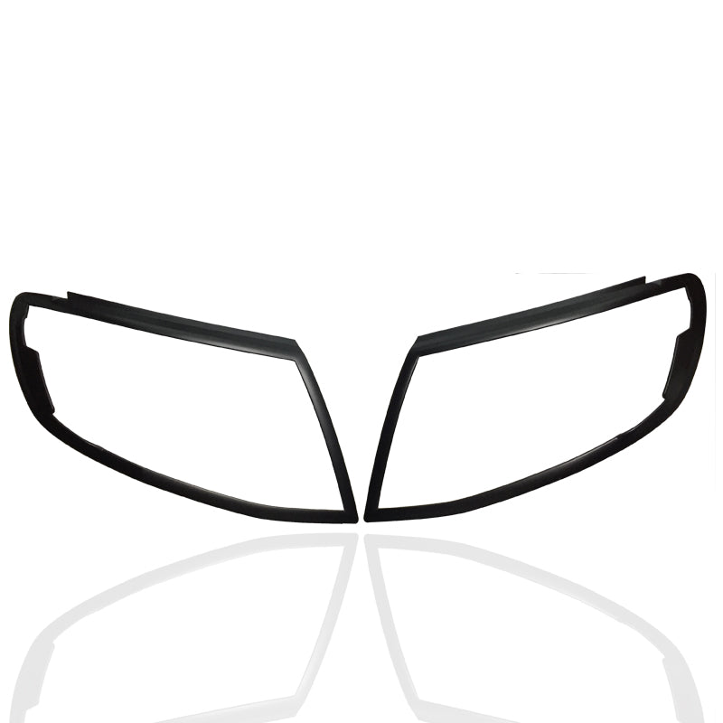 Matt Black Head Light Trim Cover To Suit Ford Ranger PX1