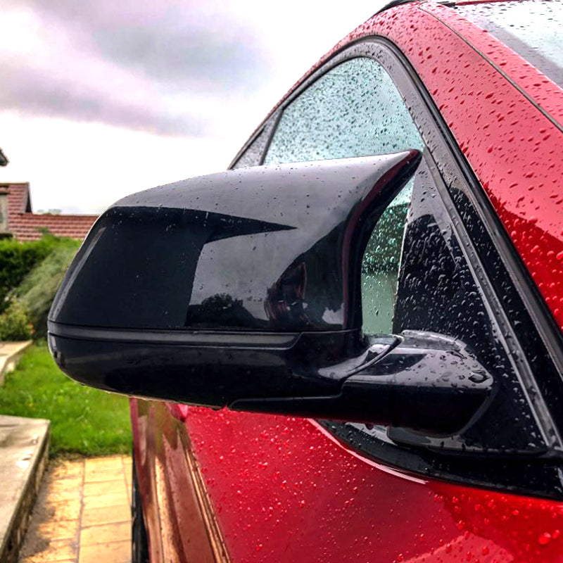 M Style Gloss Black Mirror Cap Covers Suitable For BMW F25 X3 F26 X4 F15 X5 F16 X6