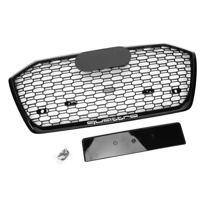 Gloss Black RS6 Style Front Bar Grille Suitable For Audi A6 S6 C8 19-23