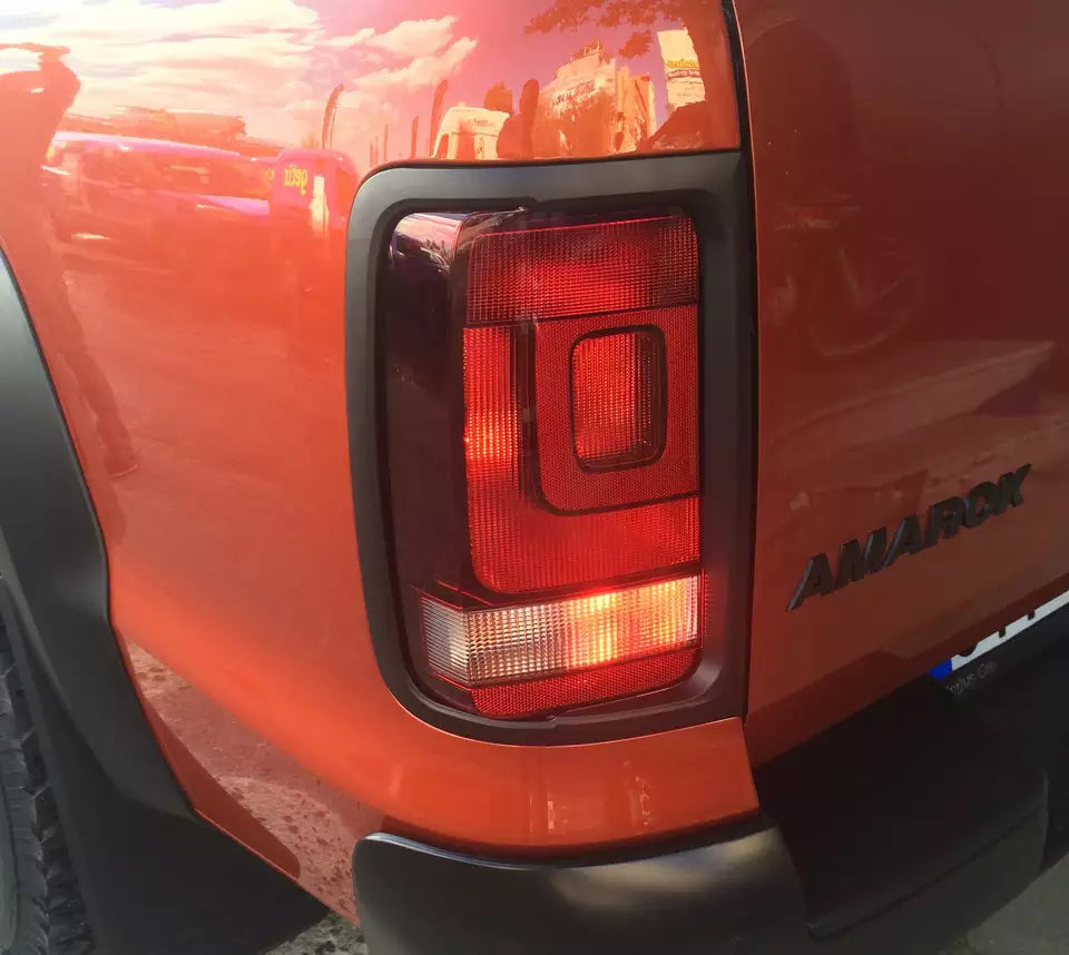 Matt Black Tail Light Trim Cover Suitable For Volkswagen Amarok 09+