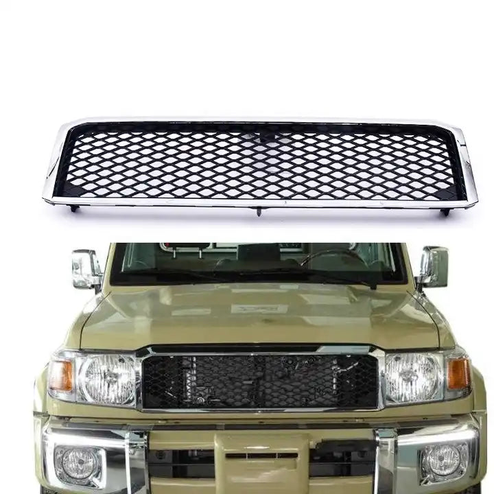 Chrome Black Front Bar Mesh Grille Suitable For Toyota 79 76 78 70 series