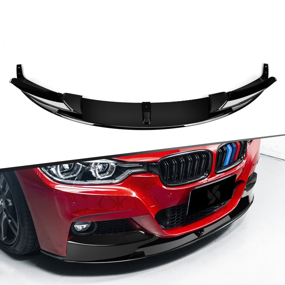 Gloss Black Front Lip Splitter Suitable For BMW 3-Series F30 F31 M Sport