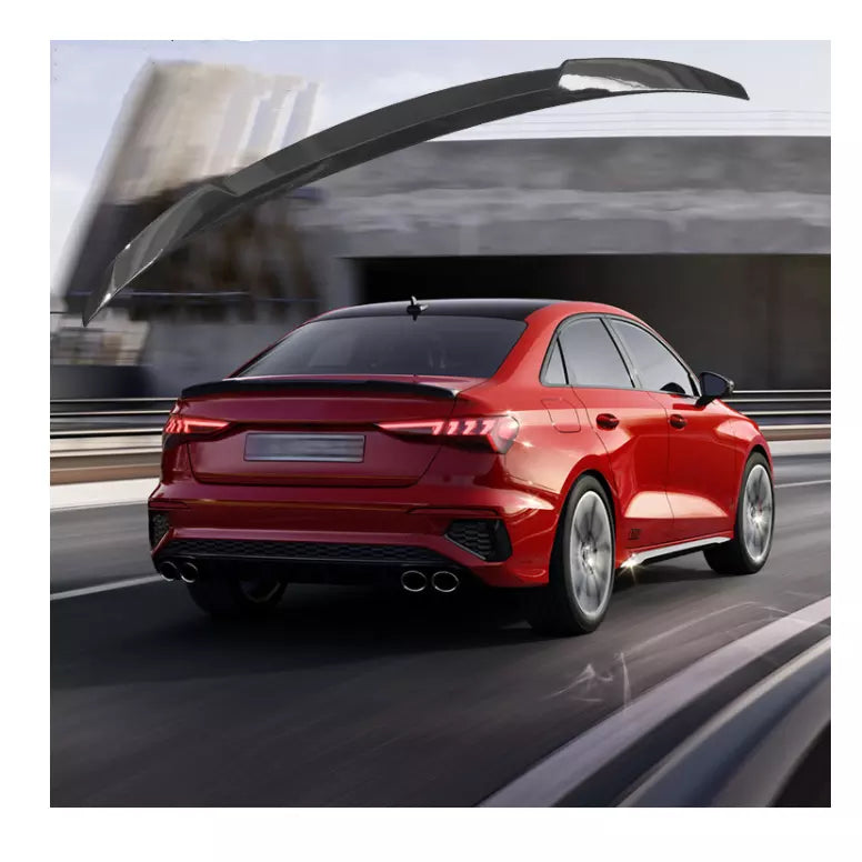 RS3 Style Rear Boot Lip Spoiler Suitable For Audi A3 2020 +