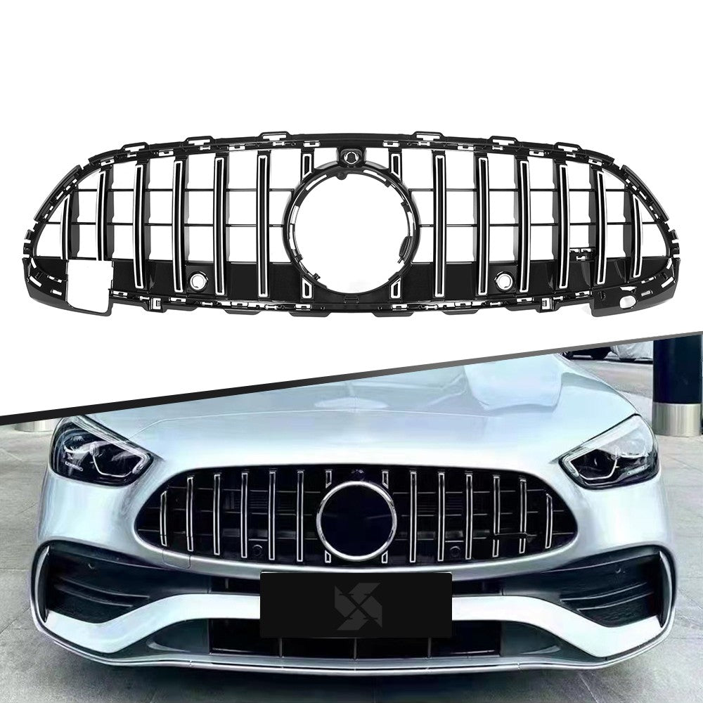 Mercedes-Benz W206 C-Class GTR Style Front Grille Chrome Black 2022+