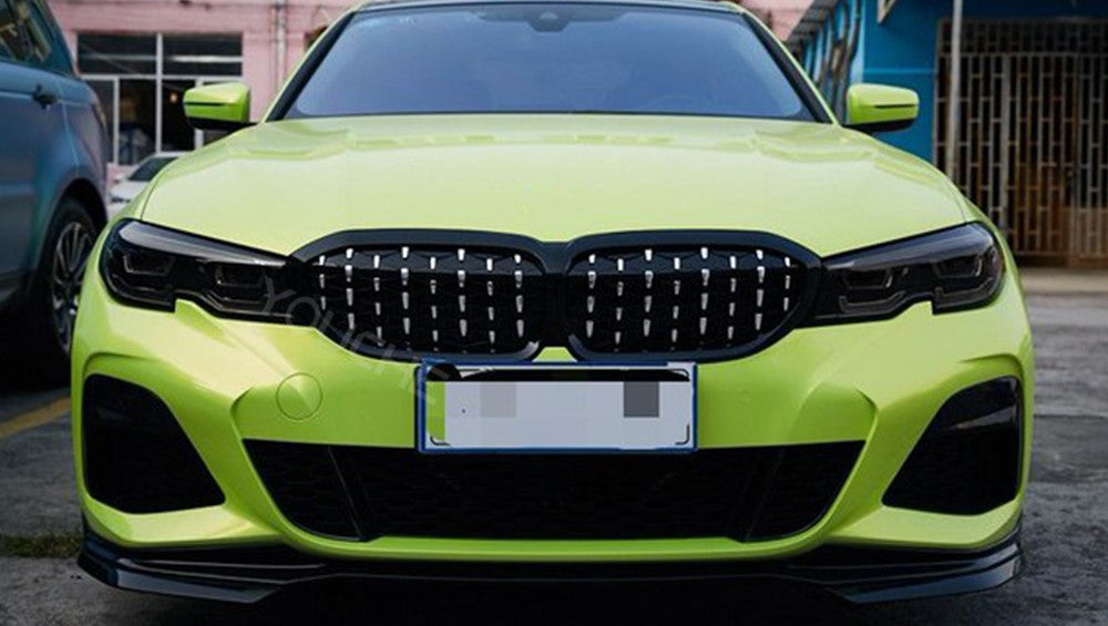 BMW 3-Series G20 Front Grill Diamond Black Chrome ABS Sedan Wagon