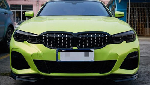 BMW 3-Series G20 Front Grill Diamond Black Chrome ABS Sedan Wagon