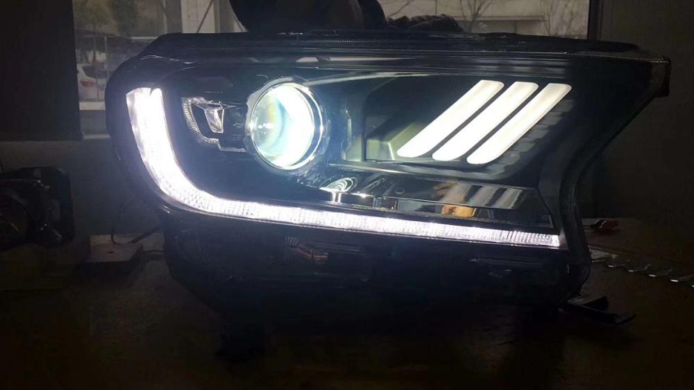 Ford Ranger Mustang Headlights LED For Ford Ranger PX3, PX2