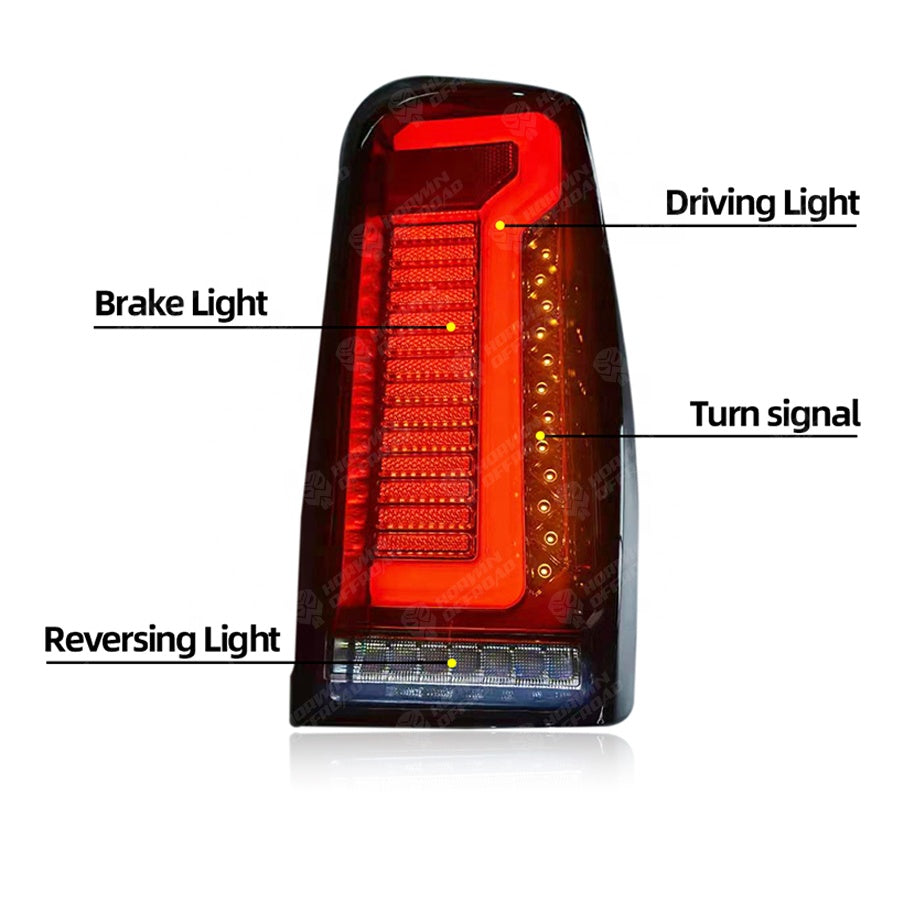 Smoked Sequential LED Tail Lights Suitable For Mitsubishi Triton MR 19-21