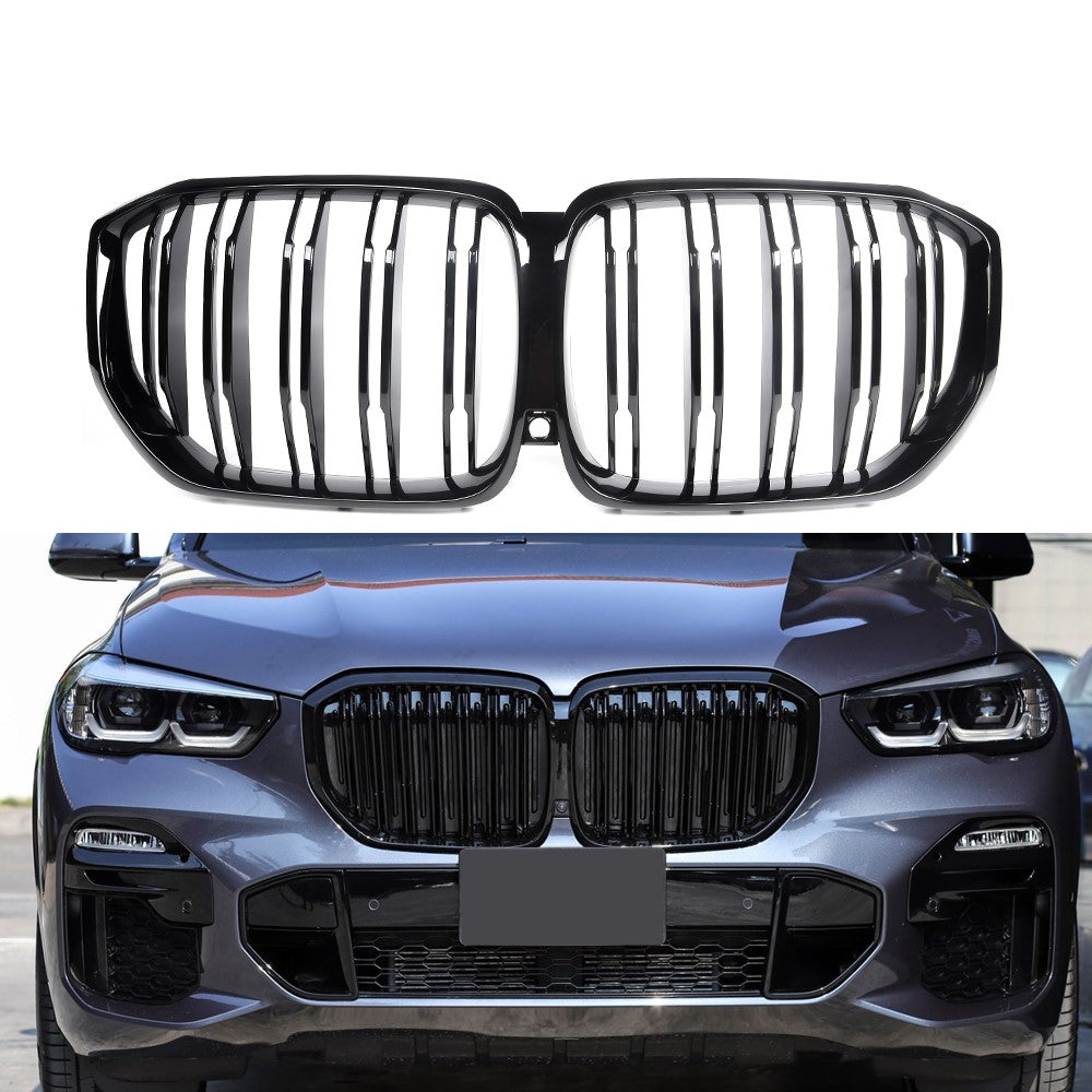 Gloss Black M Style Front Bumper Bar Grille Suitable For BMW X5 G05 19-21