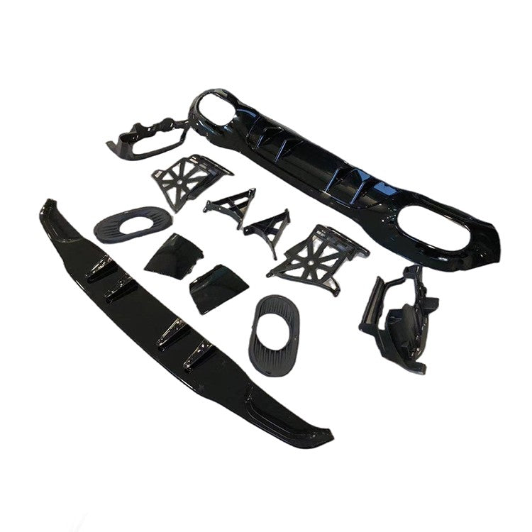 Gloss Black AMG Style Rear Diffuser Suitable For Mercedes-Benz A-Class W177 Sedan 19 +