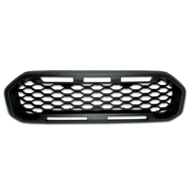 Matte Black Mesh Style Grille Suitable For Ford Ranger PX2 - PX3 With Red Insert