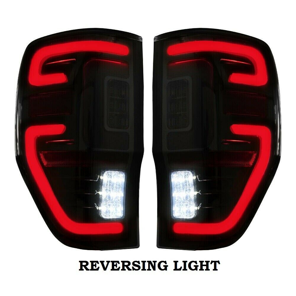 Sequential Smoked LED Tail Lights Suitable For Ford Ranger PX1 PX2 PX3