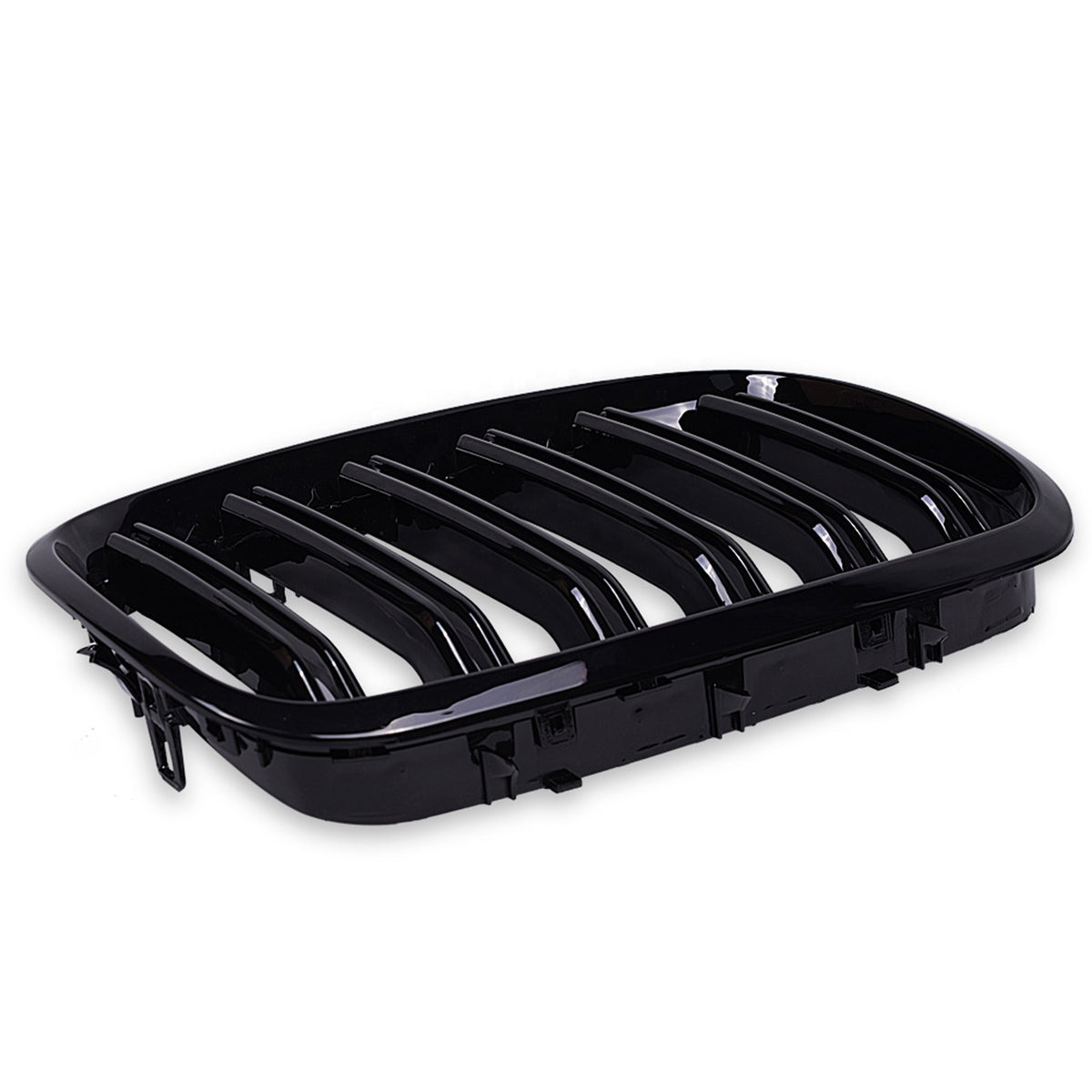 M Style Gloss Black Dual Slate Front Grille For BMW X5 E70 & X6 E71