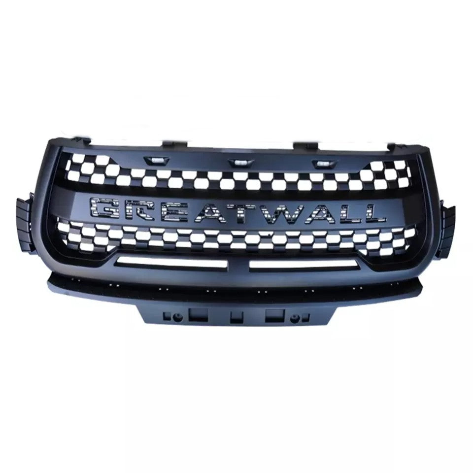 Matte Black Grille With Yellow LED DRL Suitable For GWM Cannon 2020-2022