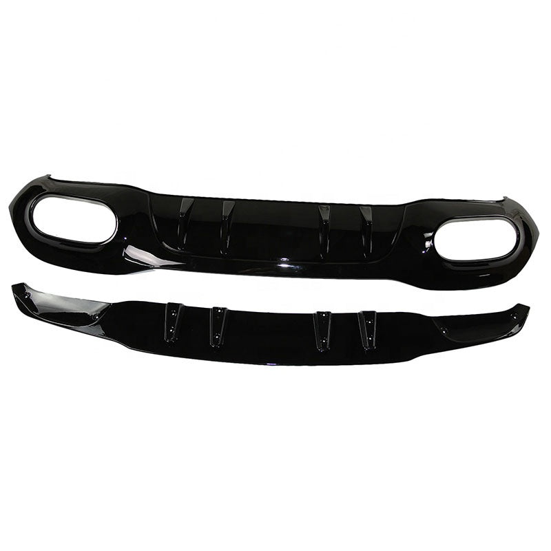 Gloss Black AMG Style Rear Diffuser Suitable For Mercedes-Benz A-Class W177 Hatch 19 +