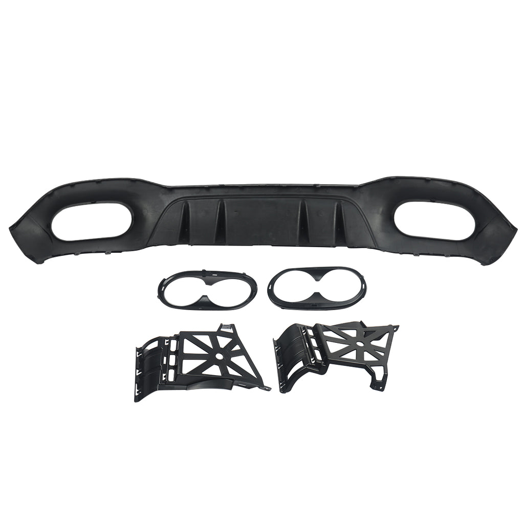 Gloss Black AMG Style Rear Diffuser Suitable For Mercedes-Benz A-Class W177 Hatch 19 +