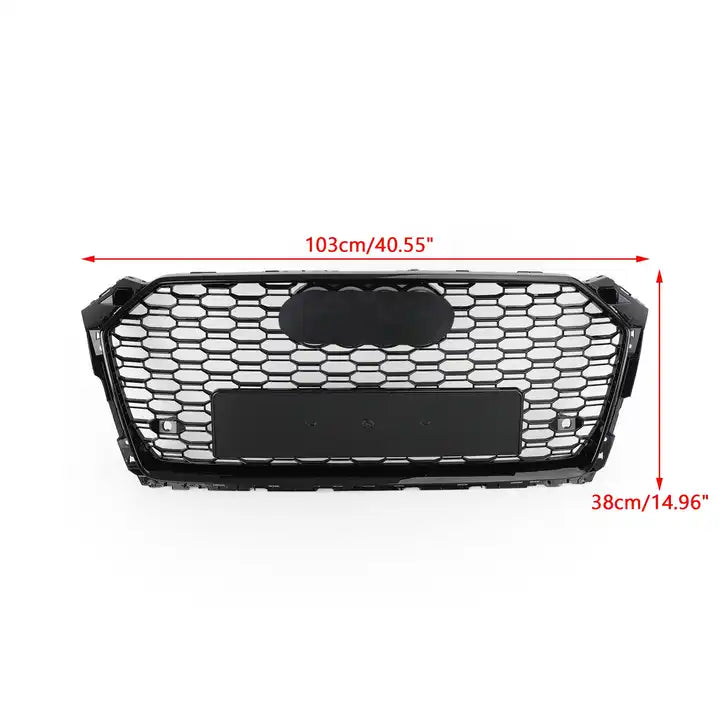 Gloss Black RS5 Style Front Bar Grille Suitable For Audi A5 16-20