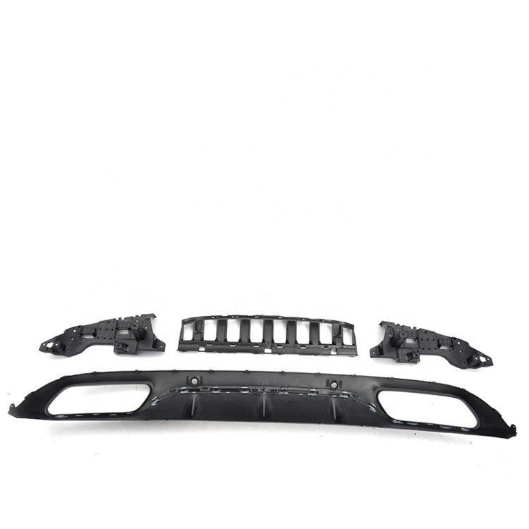 Gloss Black AMG Style Rear Diffuser Suitable For Mercedes-Benz C-Class W205 14 -18