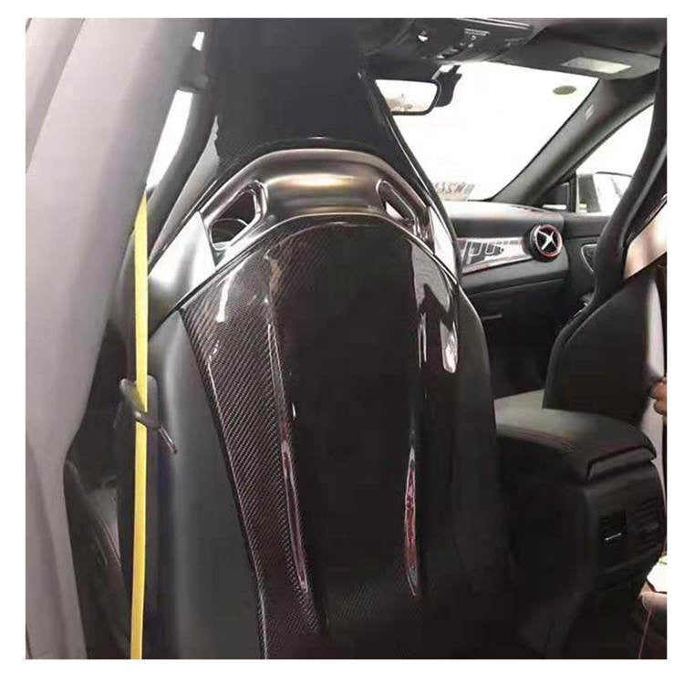 Carbon Fiber Front Seat Cover Interior Trim Suitable For Mercedes Benz AMG