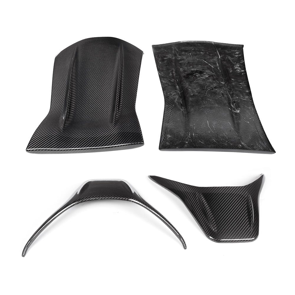 Carbon Fiber Front Seat Cover Interior Trim Suitable For Mercedes Benz AMG