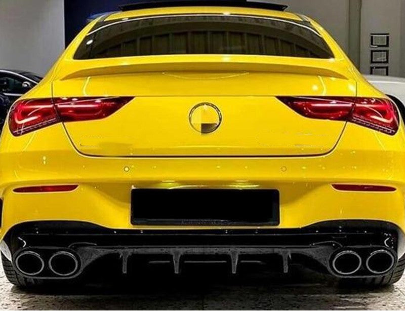 Gloss Black AMG Style Rear Diffuser Suitable For Mercedes-Benz CLA W118 19-22