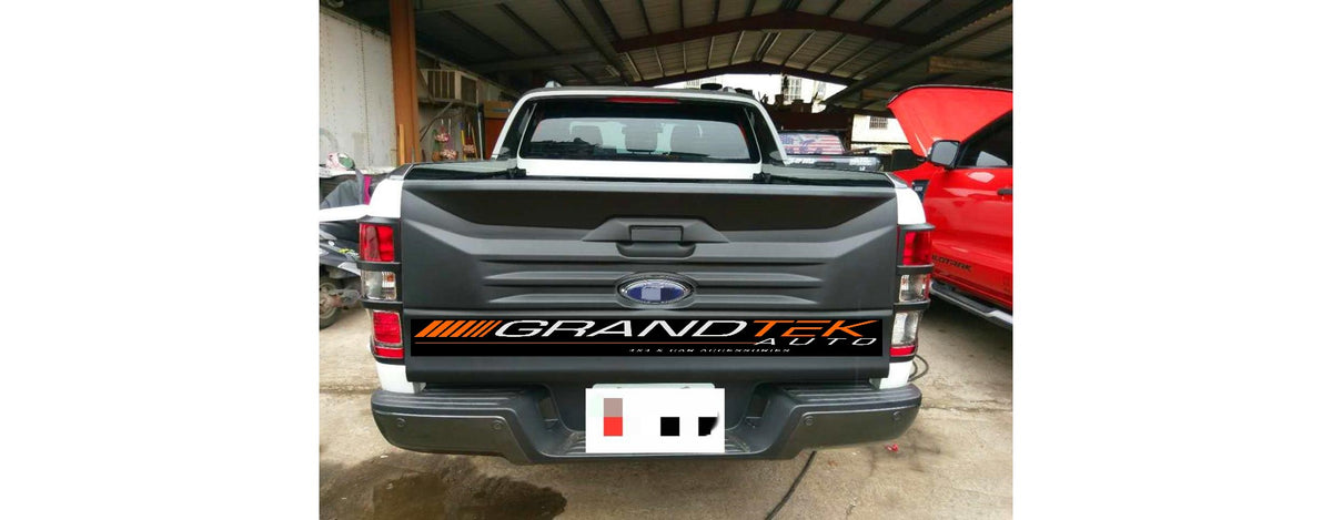 Black Rear Tail Gate Cladding Trim Cover Suitable For Ford Ranger 2012-2020