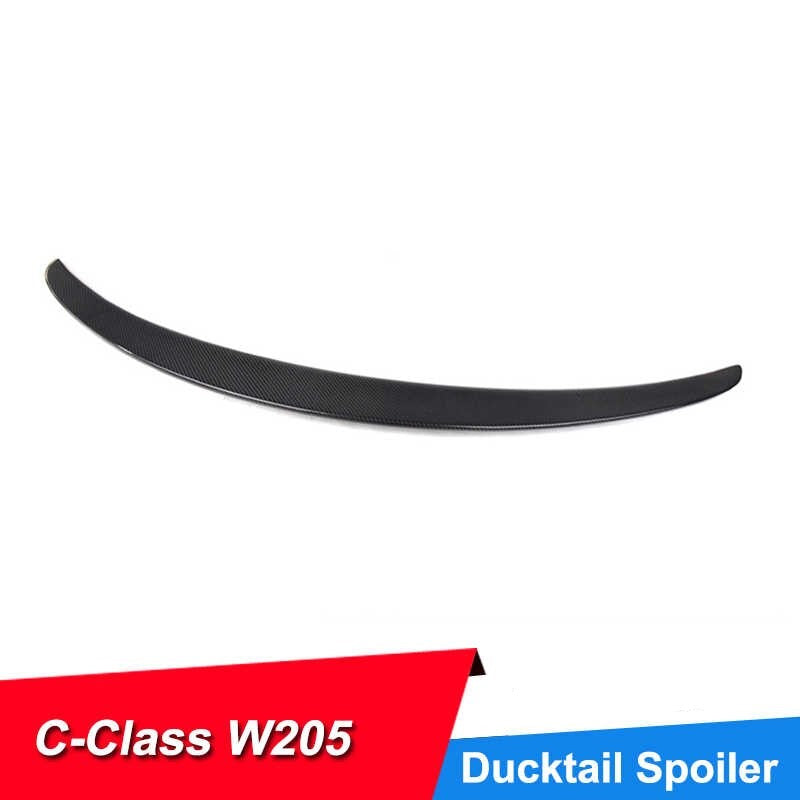 Gloss Black Rear Trunk Spoiler Suitable For Mercedes Benz C Class Sedan W205 C180 C200 C250 C300 C63 AMG 2014-2019+
