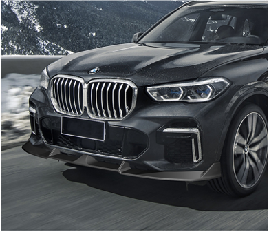 Gloss Black Front Lip Splitter For BMW X5 G05 Pre LCI 2018-2023
