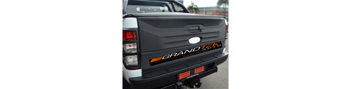Black Rear Tail Gate Cladding Trim Cover Suitable For Ford Ranger 2012-2020