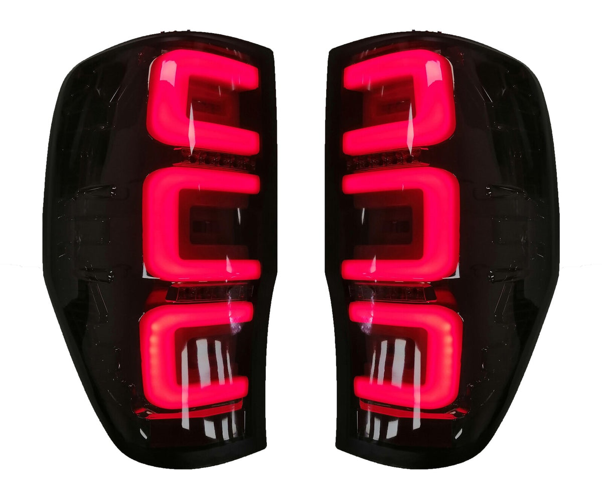 Smoked LED Tail Lights Suitable For Ford Ranger PX1 PX2 PX3