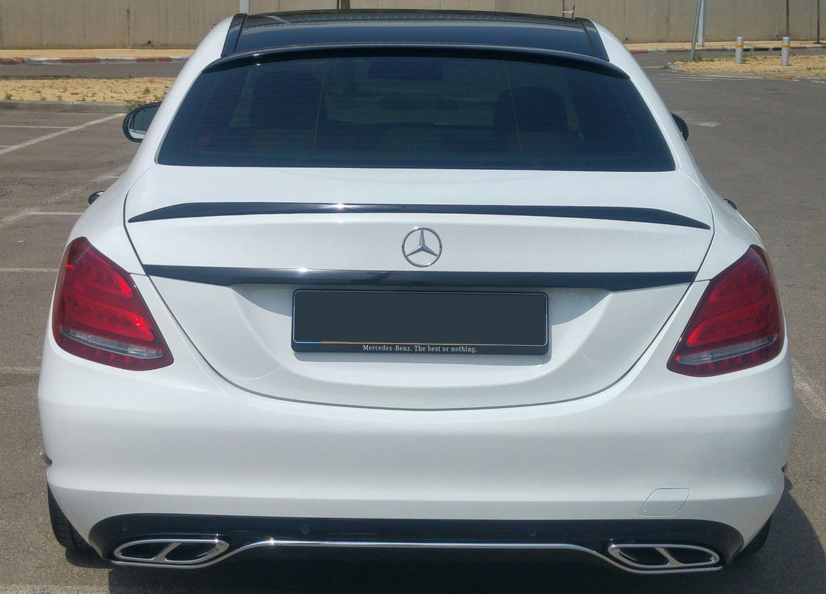 C63s AMG Style Gloss Black Rear Slim Boot Wing Suitable For Mercedes W205 C Class