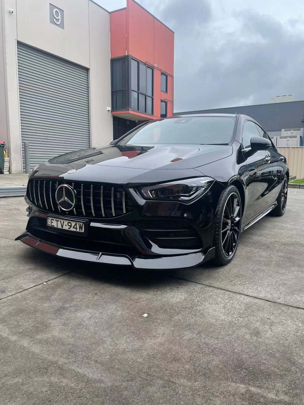 Gloss Black Front Lip Splitter Suitable For Mercedes-Benz W118 CLA 19 -22