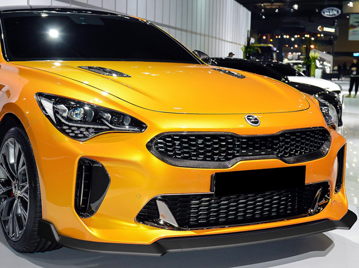 Gloss Black Front Lip Splitter Suitable for Kia Stinger 2017–2020
