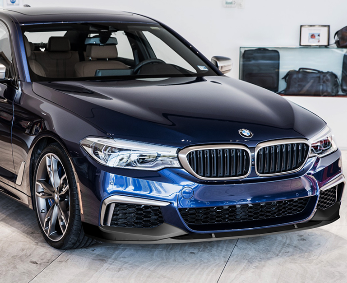 Gloss Black Front Lip Splitter Suitable For BMW G30 G38 M Sport 17-20