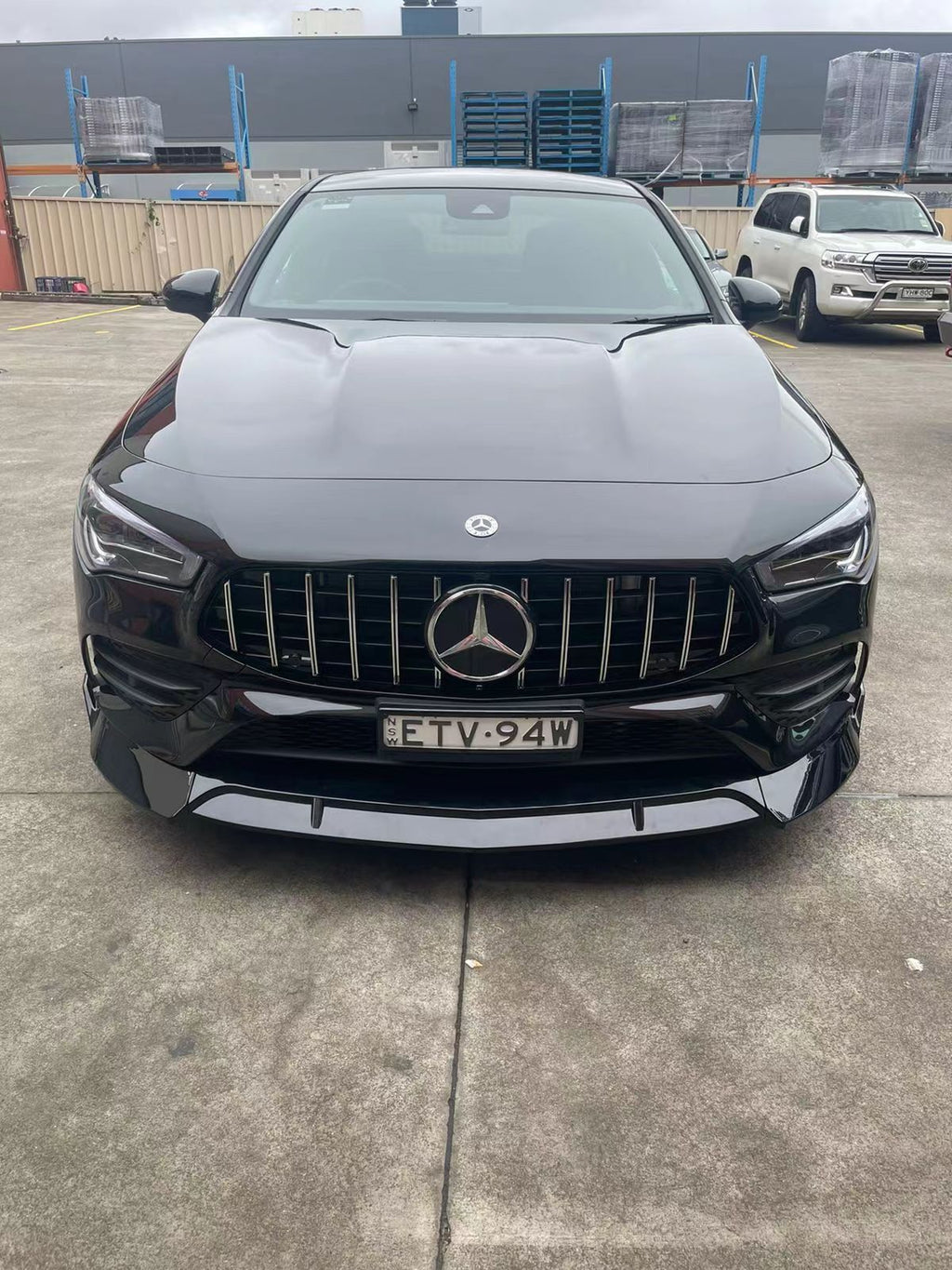 Gloss Black Front Lip Splitter Suitable For Mercedes-Benz W118 CLA 19 -22