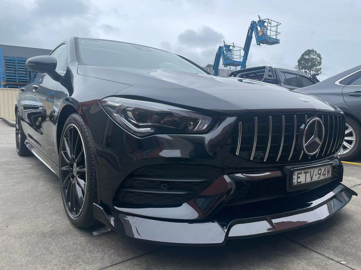 Gloss Black Front Lip Splitter Suitable For Mercedes-Benz W118 CLA 19 -22