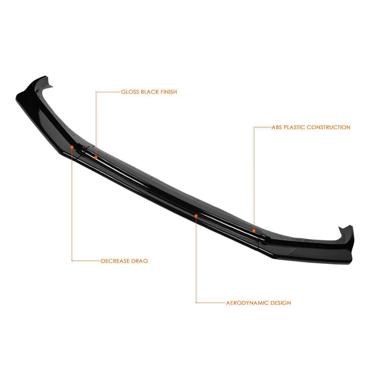 Gloss Black Front Lip Splitter Suitable For Subaru BRZ 17-20