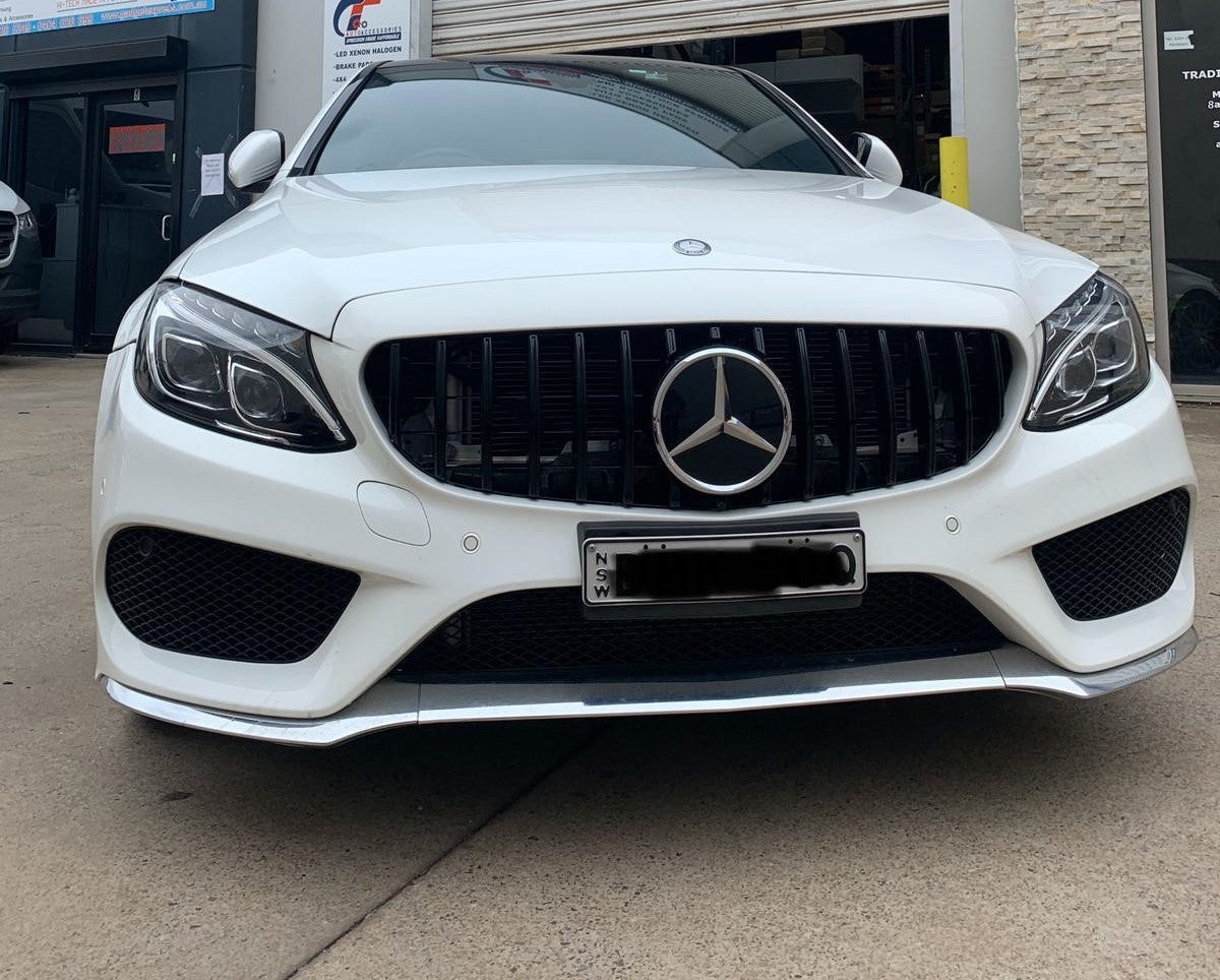 GTR Style Gloss Black Front Grille Suitable For Mercedes Benz C-Class W205