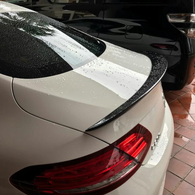 Gloss Black Spoiler Suitable For Mercedes Benz C Class Coupe