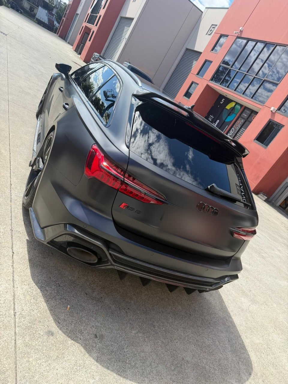 Carbon fibre rear diffuser
