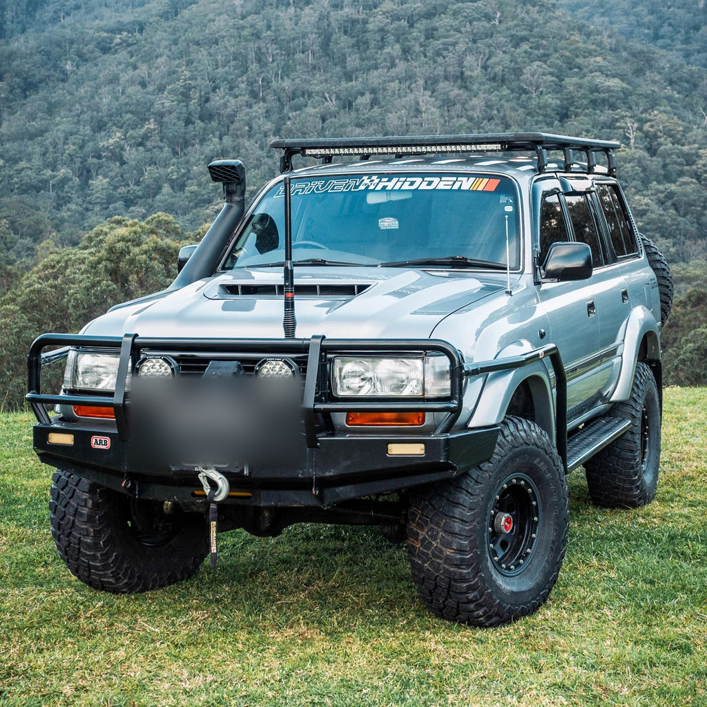 79 Series DPF-style bonnet suitable for Toyota LandCruiser 80 Series — front view