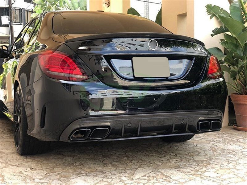 AMG Style Gloss Black Rear Boot Wing Suitable For Mercedes Benz W205 Sedan, Include C43 & C63-s