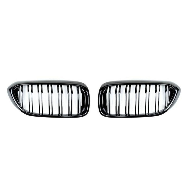 Gloss Black Dual Slate Front Grille For BMW 5 Series G30