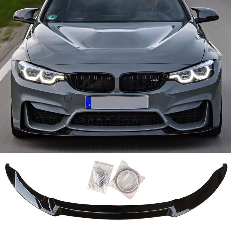 Gloss Black Front Lip Splitter Suitable For BMW M3/M4 14-20