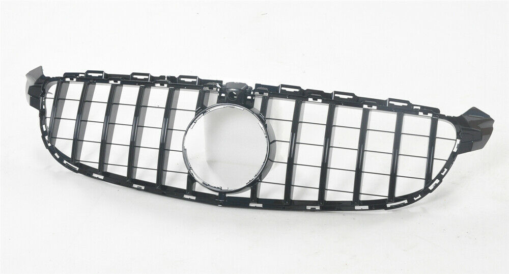 Chrome Black GTR Style Front Bumper Bar Grille Suitable For Mercedes-Benz AMG C63S W205 15-20