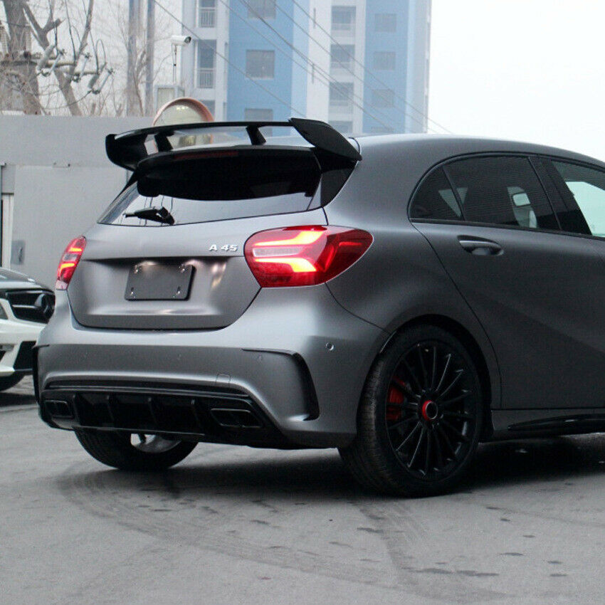 AMG A45 Rear Spoiler Gloss Black ABS Plastic For Mercedes-Benz A Class W176
